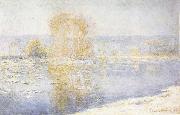 Claude Monet Floating Ice at Bennecourt Germany oil painting artist